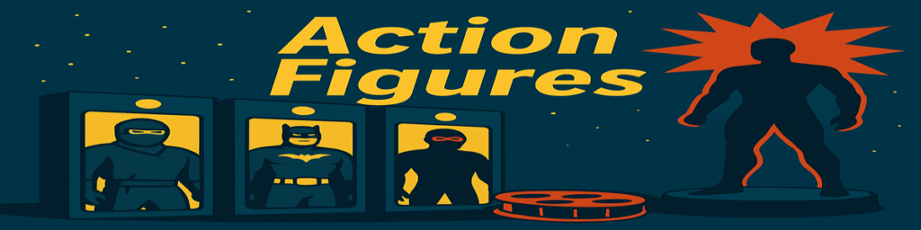 action figures banner